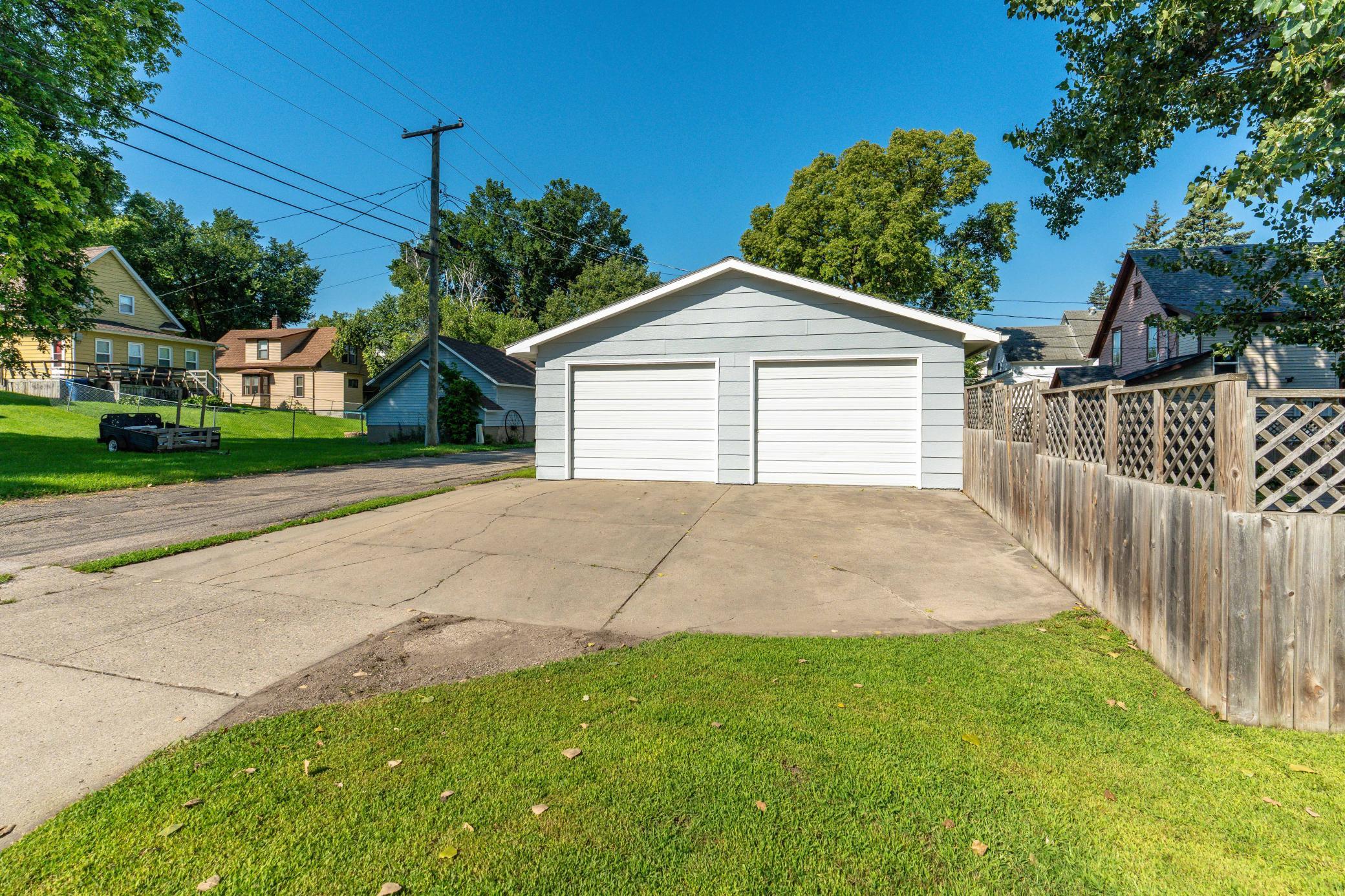 double detached garage