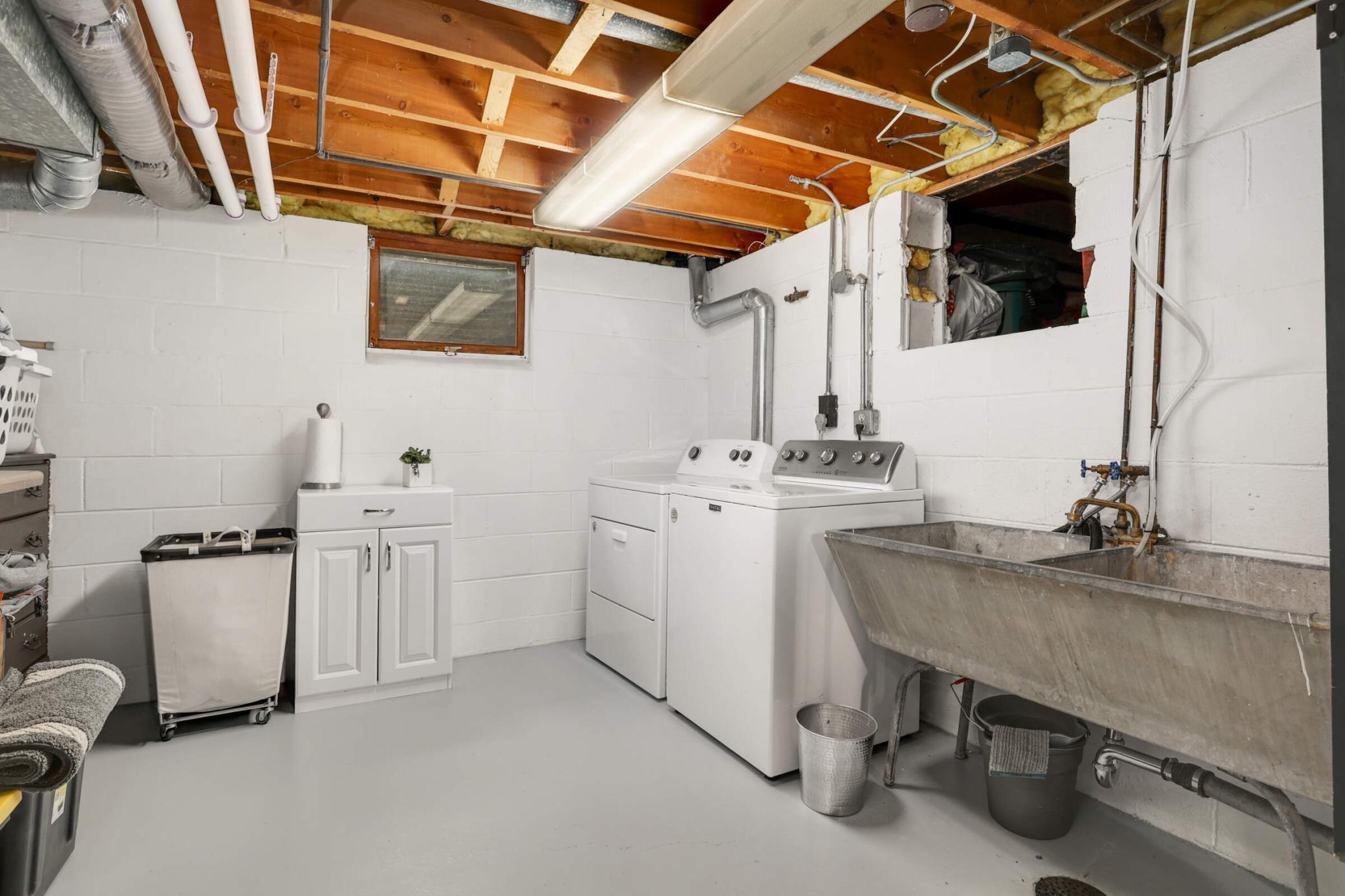 Clean and organized laundry space designed for everyday convenience and efficiency.