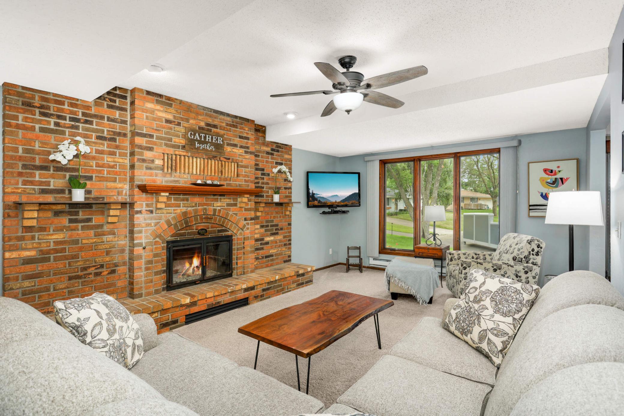 Warm and inviting family room designed for relaxing evenings, entertaining guests, or everyday living.