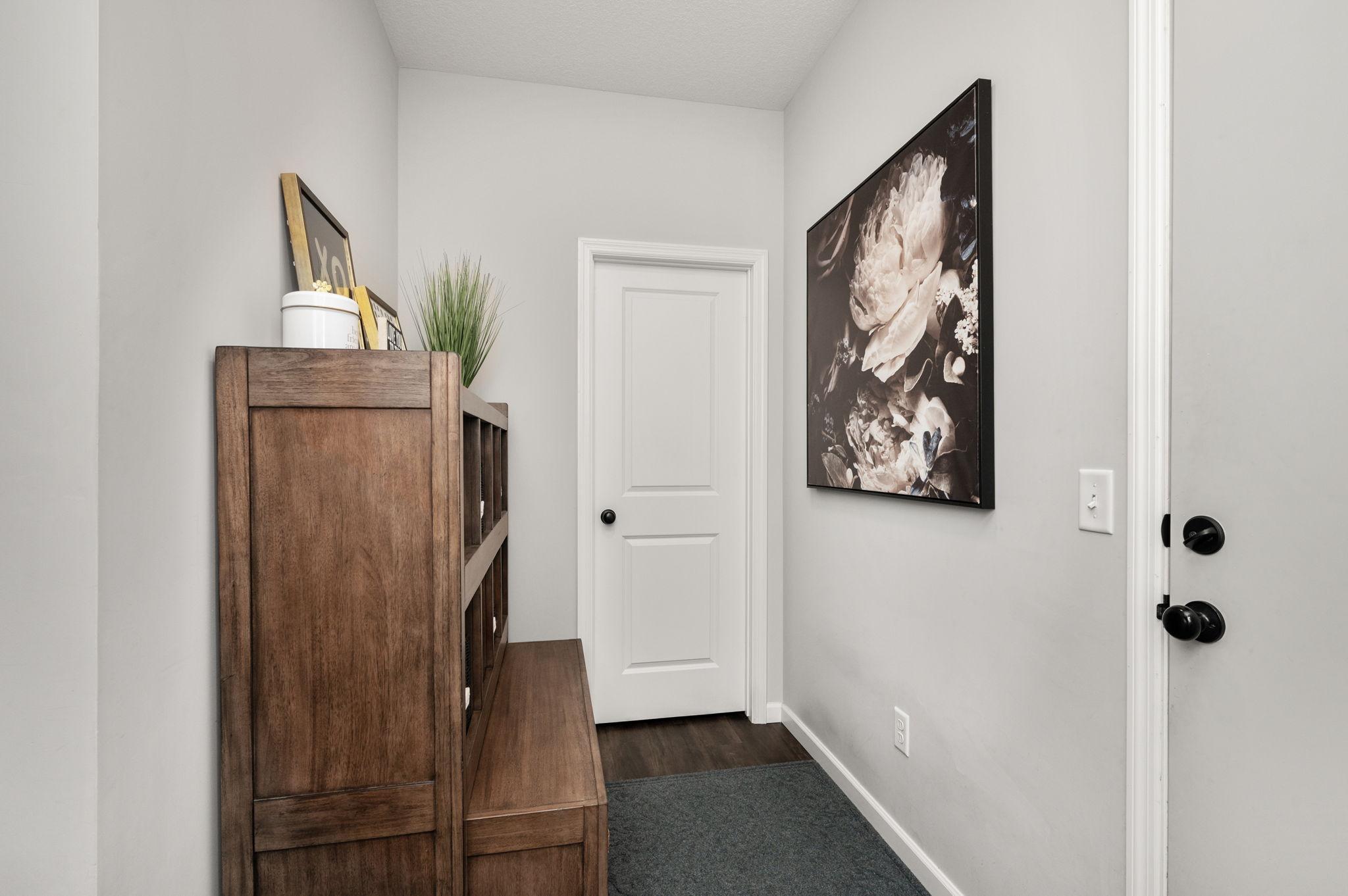 Nice mudroom off garage!