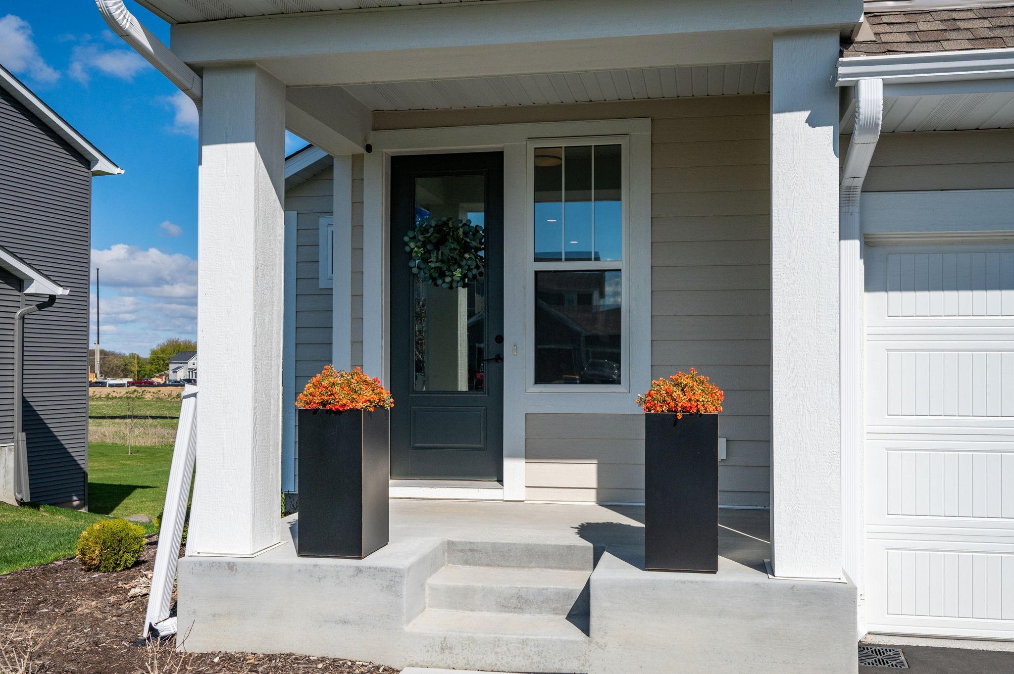 Beautiful covered front entry for your Amazon packages!