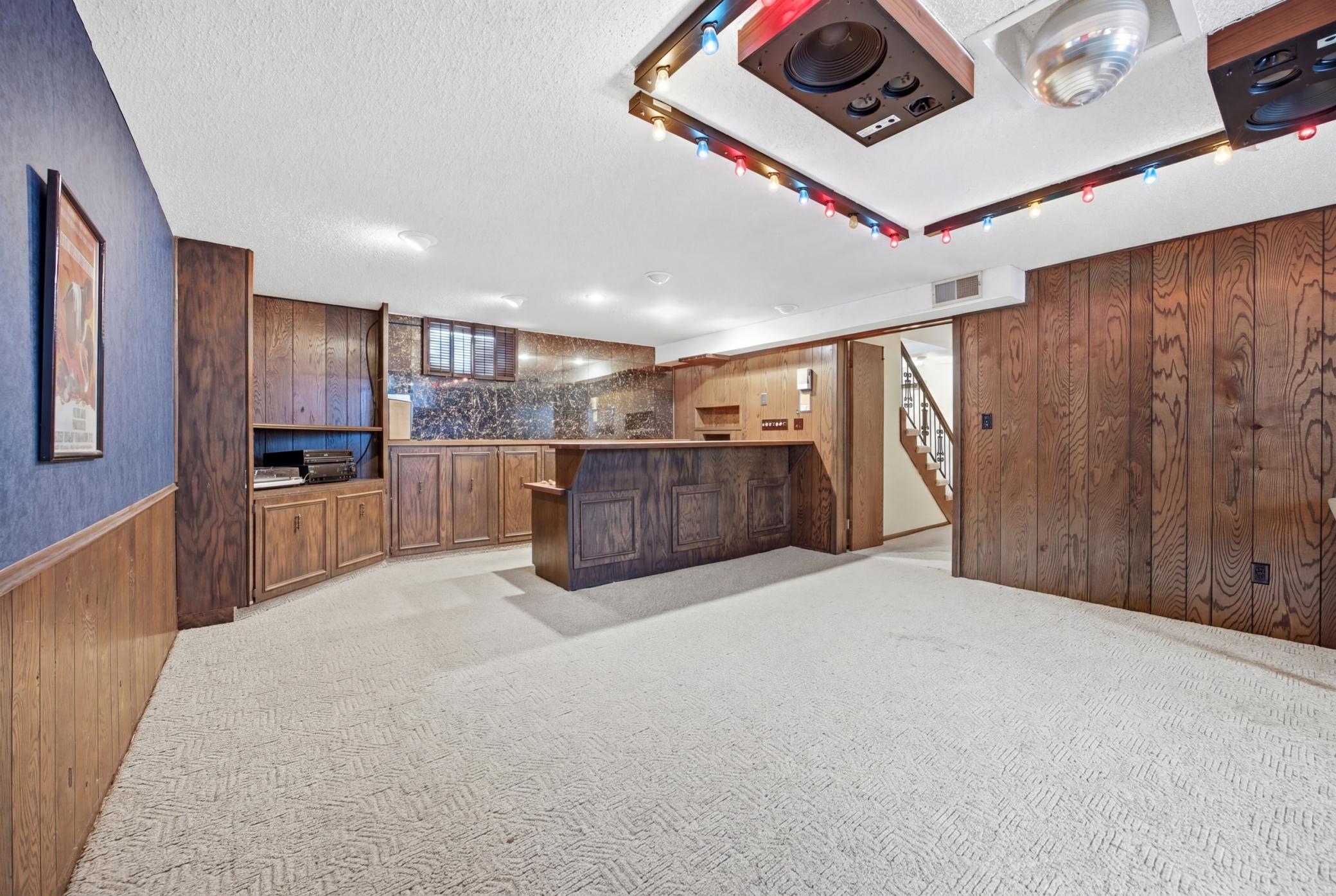 Family room- Disco Room!