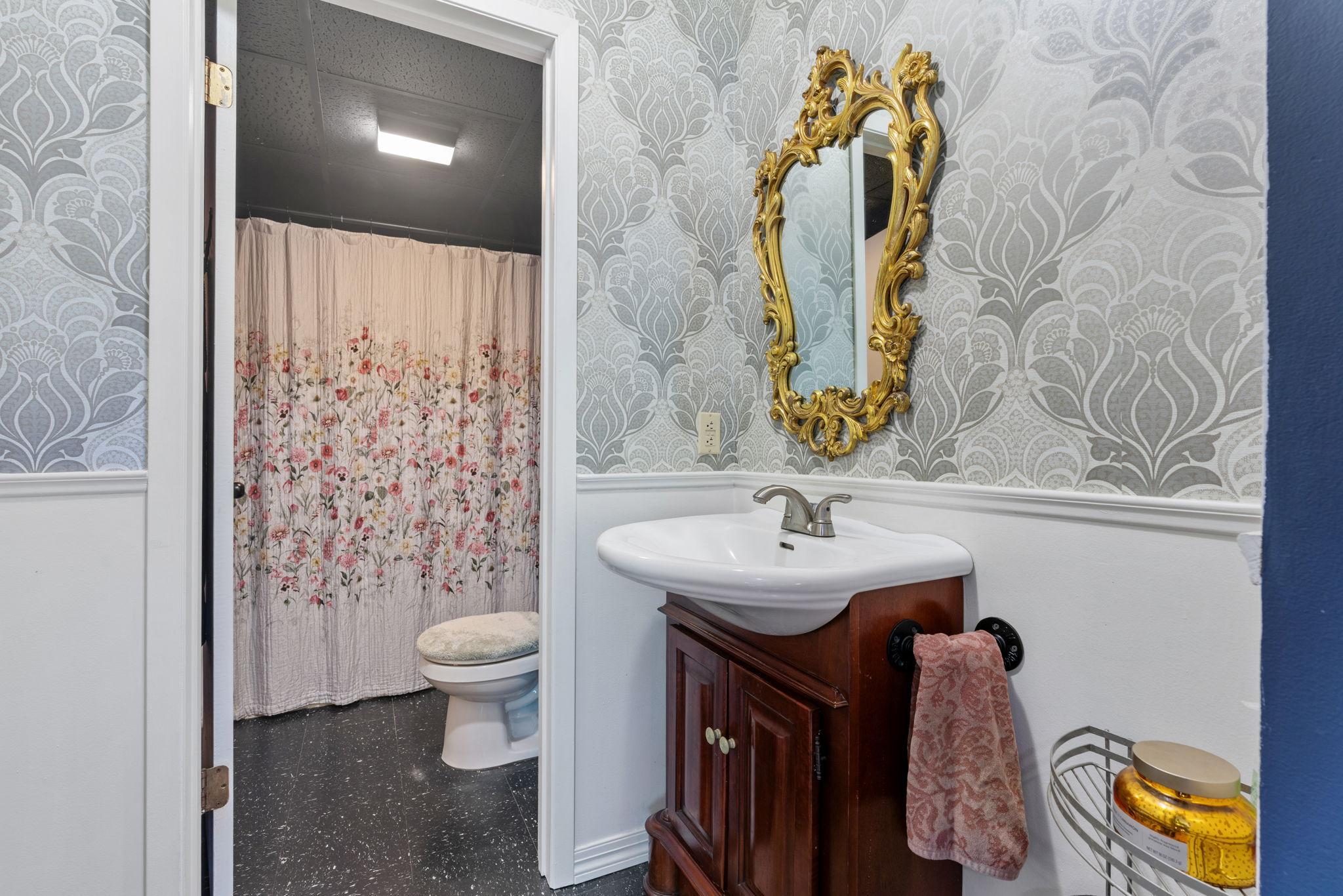 Lower level full bath