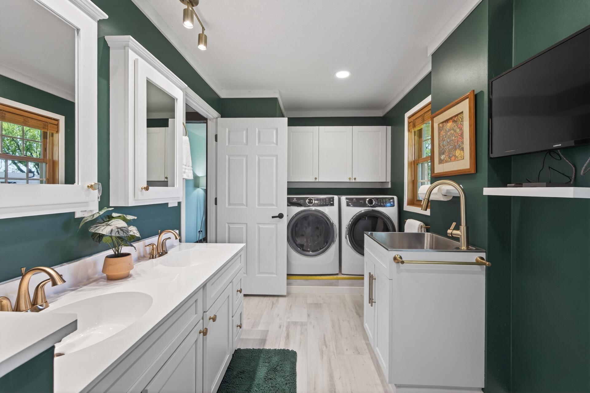 First floor laundry area