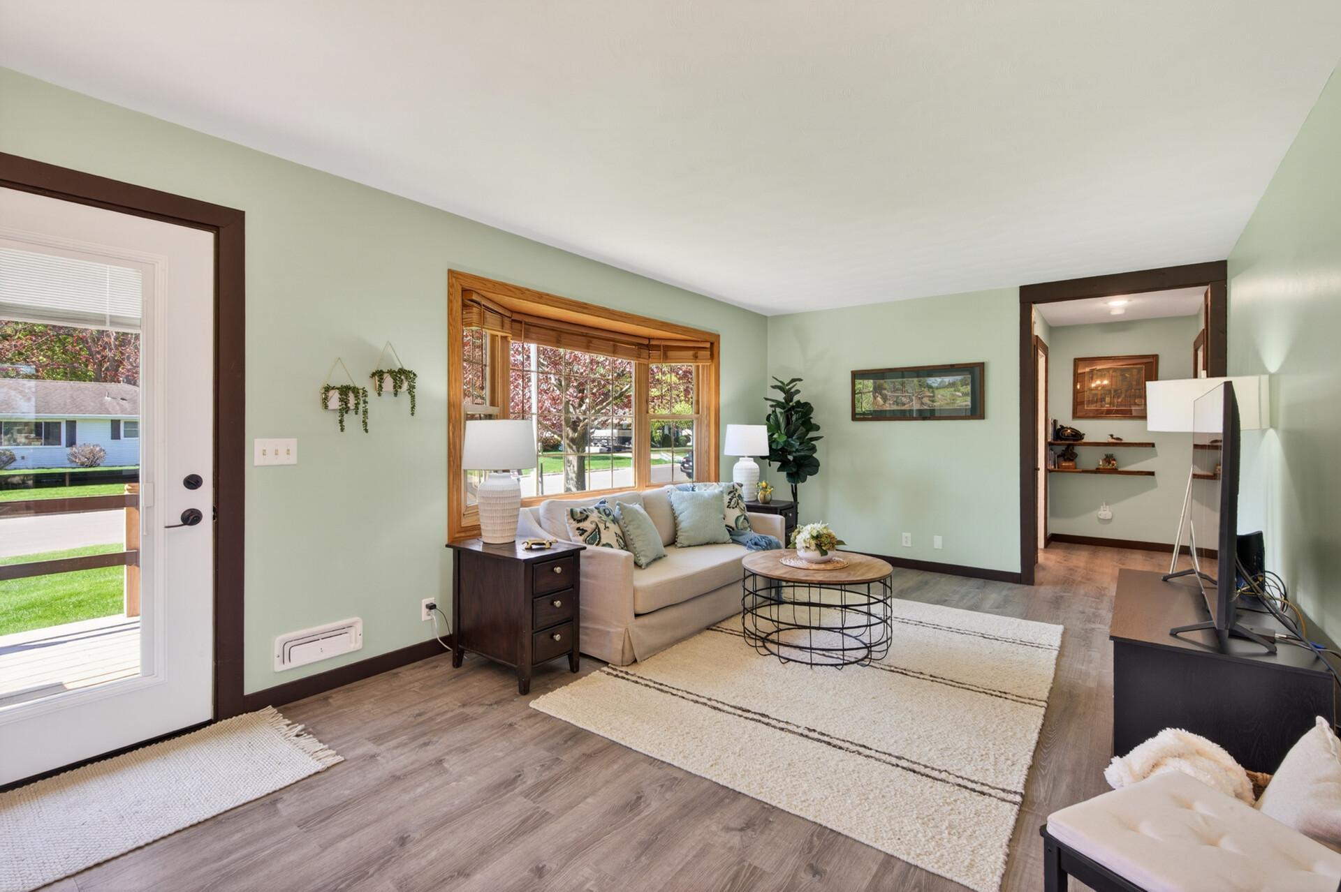 Welcoming entry has new front doors