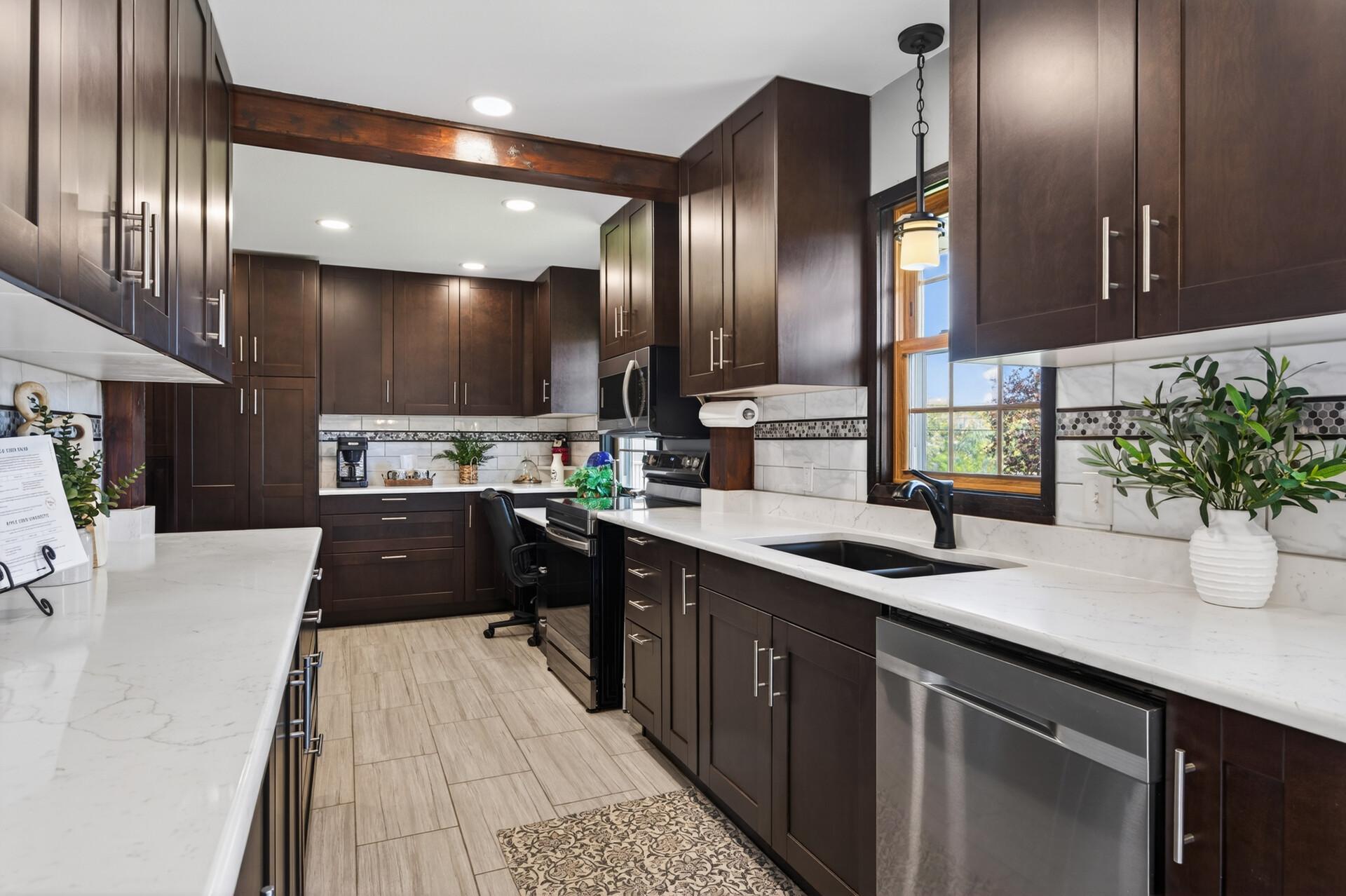 New appliances and flooring
