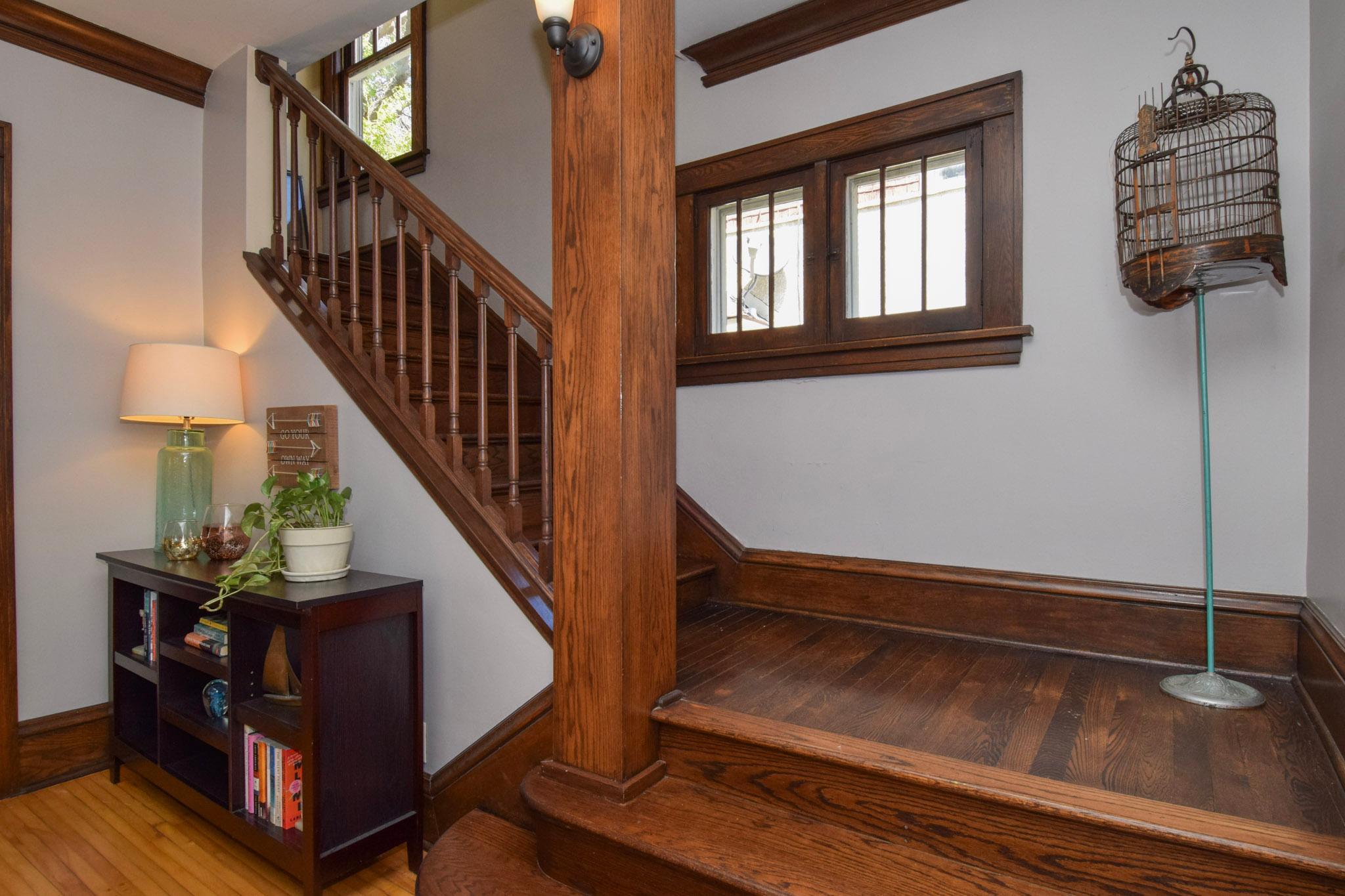 Light filled original staircase!