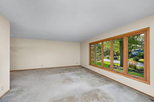 Living room with large windows