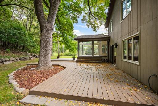 Oversized newly constructed deck