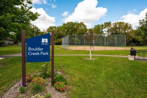 Ball fields, ice rink, and playground directly across the street
