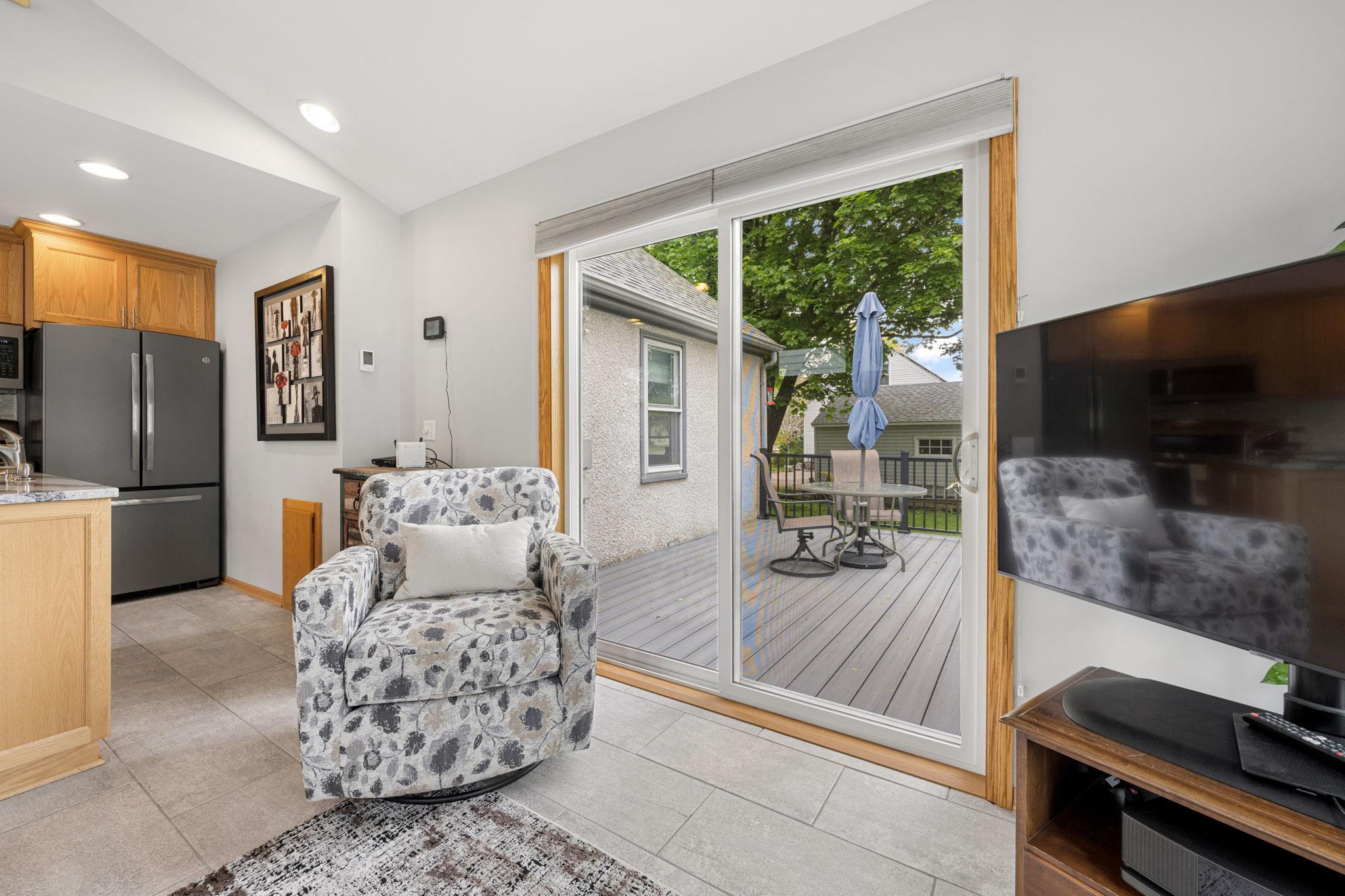 Easy access to your maintenance free deck.