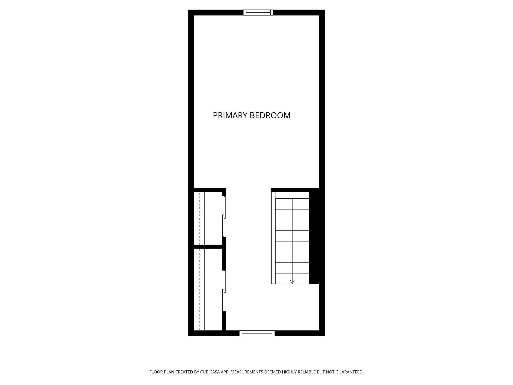 Upper level floor plan