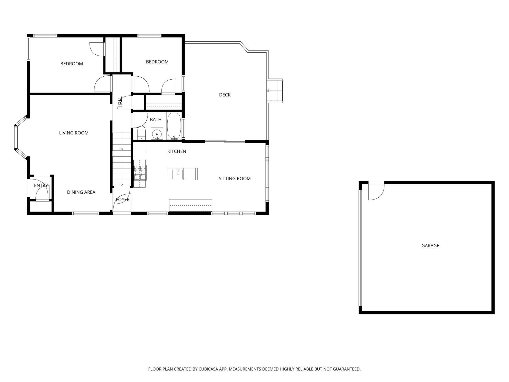 Main level floor plan