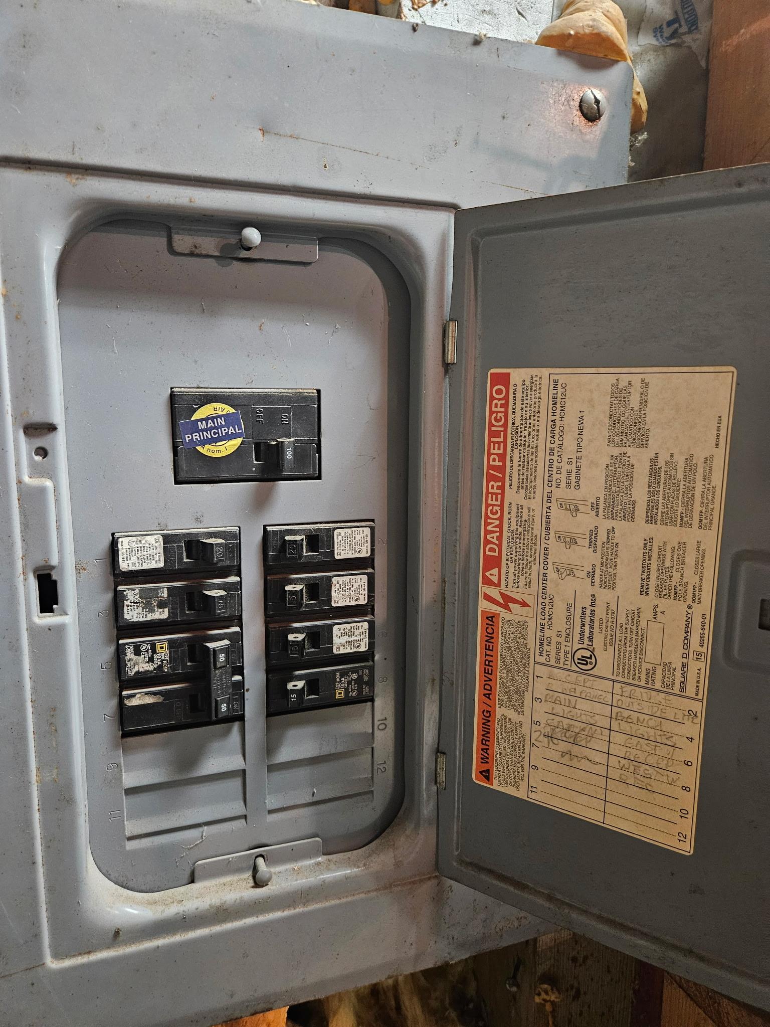 shop electrical 100 amp