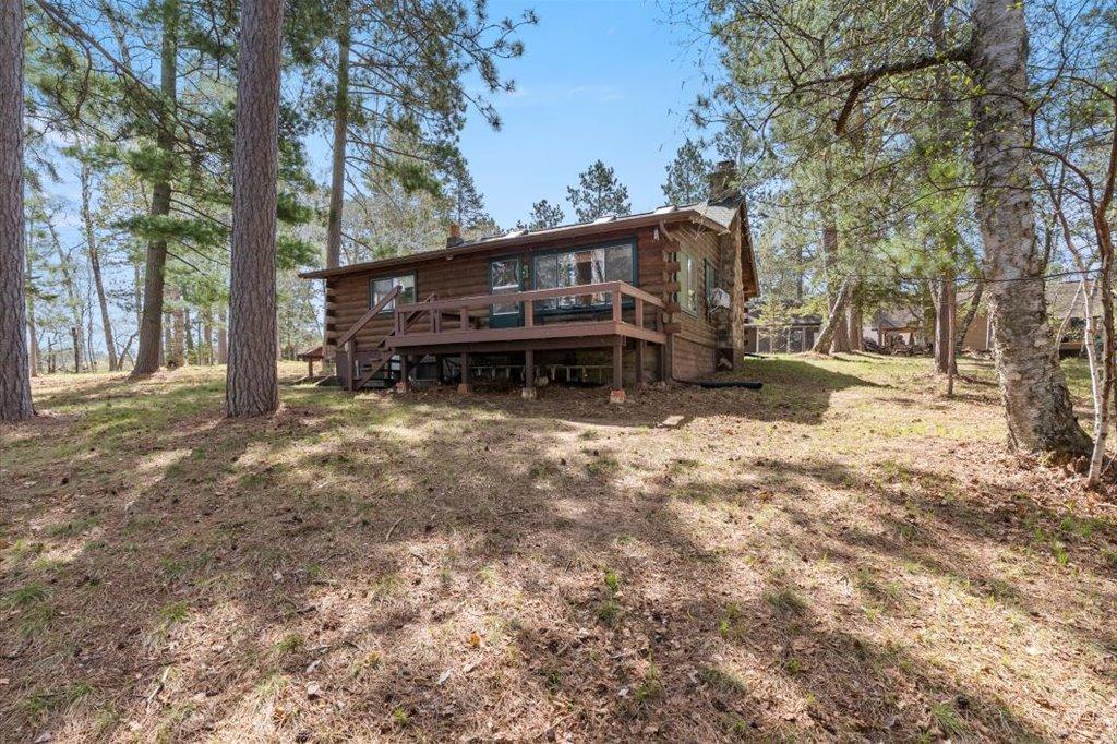 Lakeside view of the Cabin