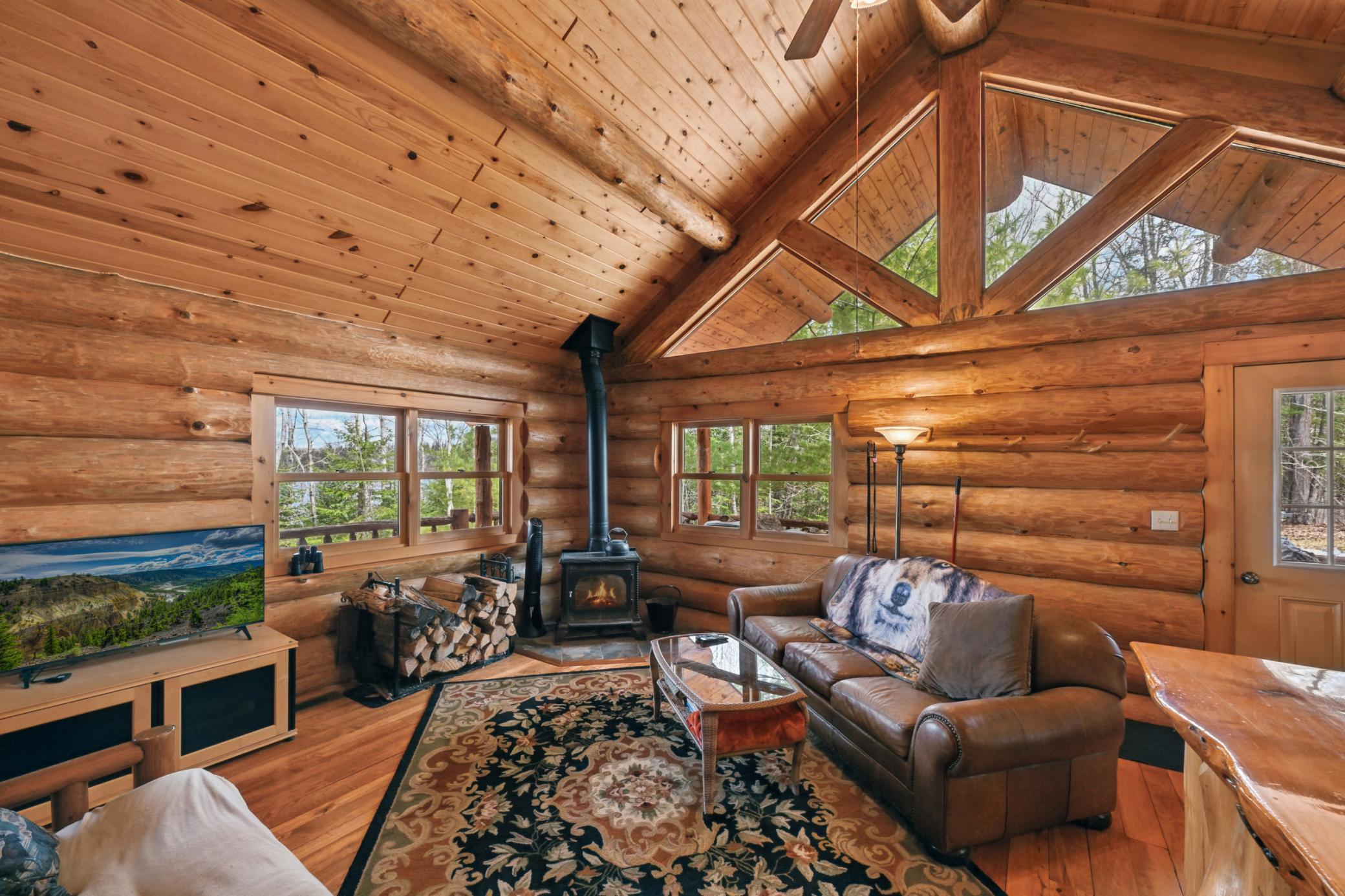 Fireplace area
