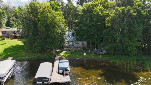 Nestled in the woods on the edge of Eagle Lake
