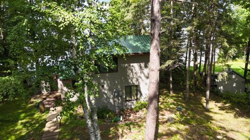 Many mature trees on the lot add to the privacy.