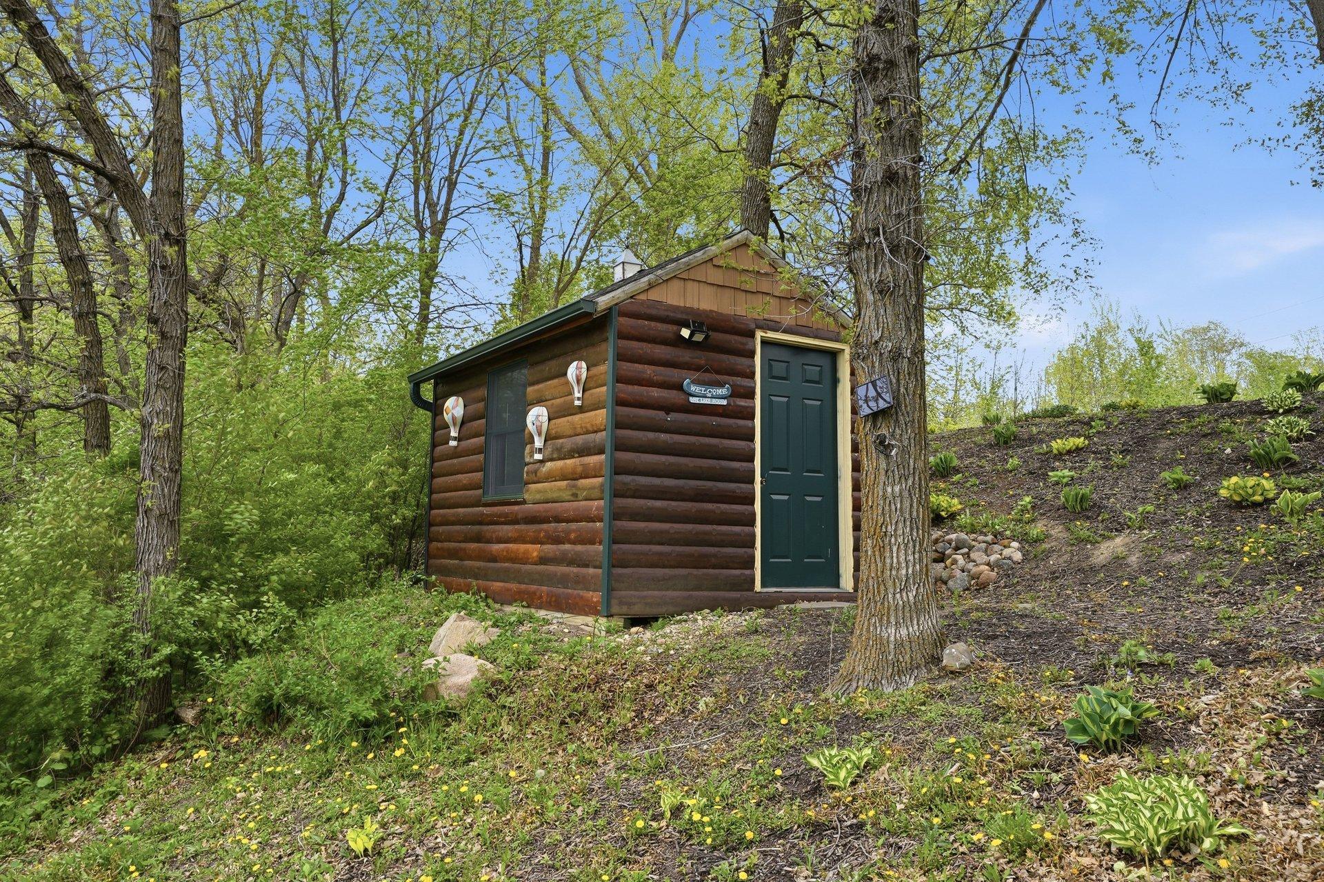 Lake side storage shed