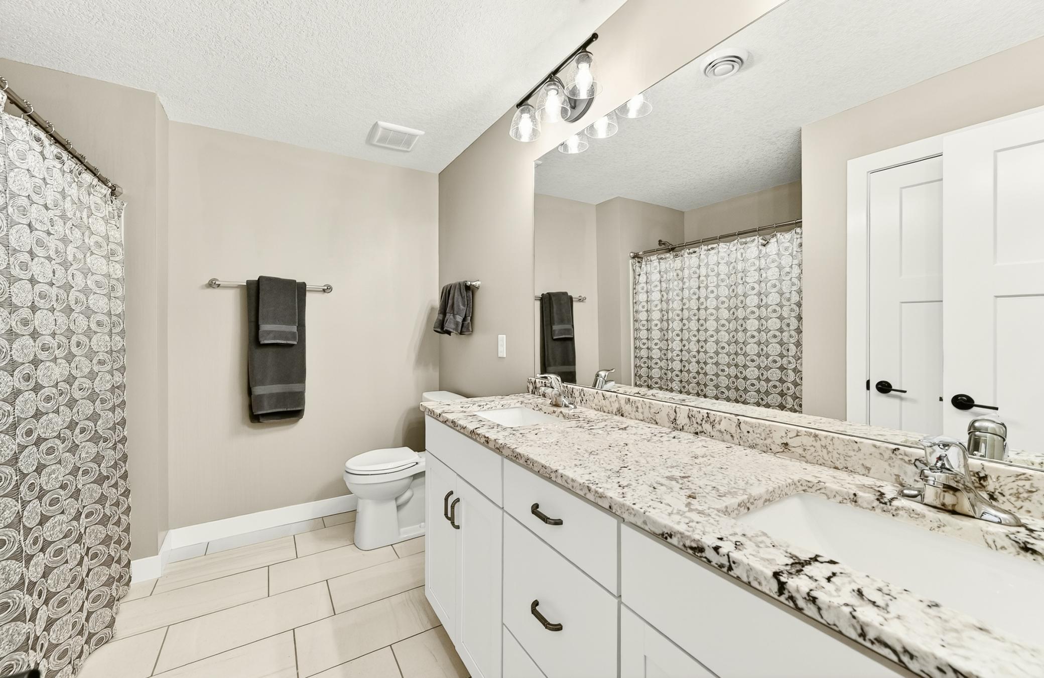 Lower level bath