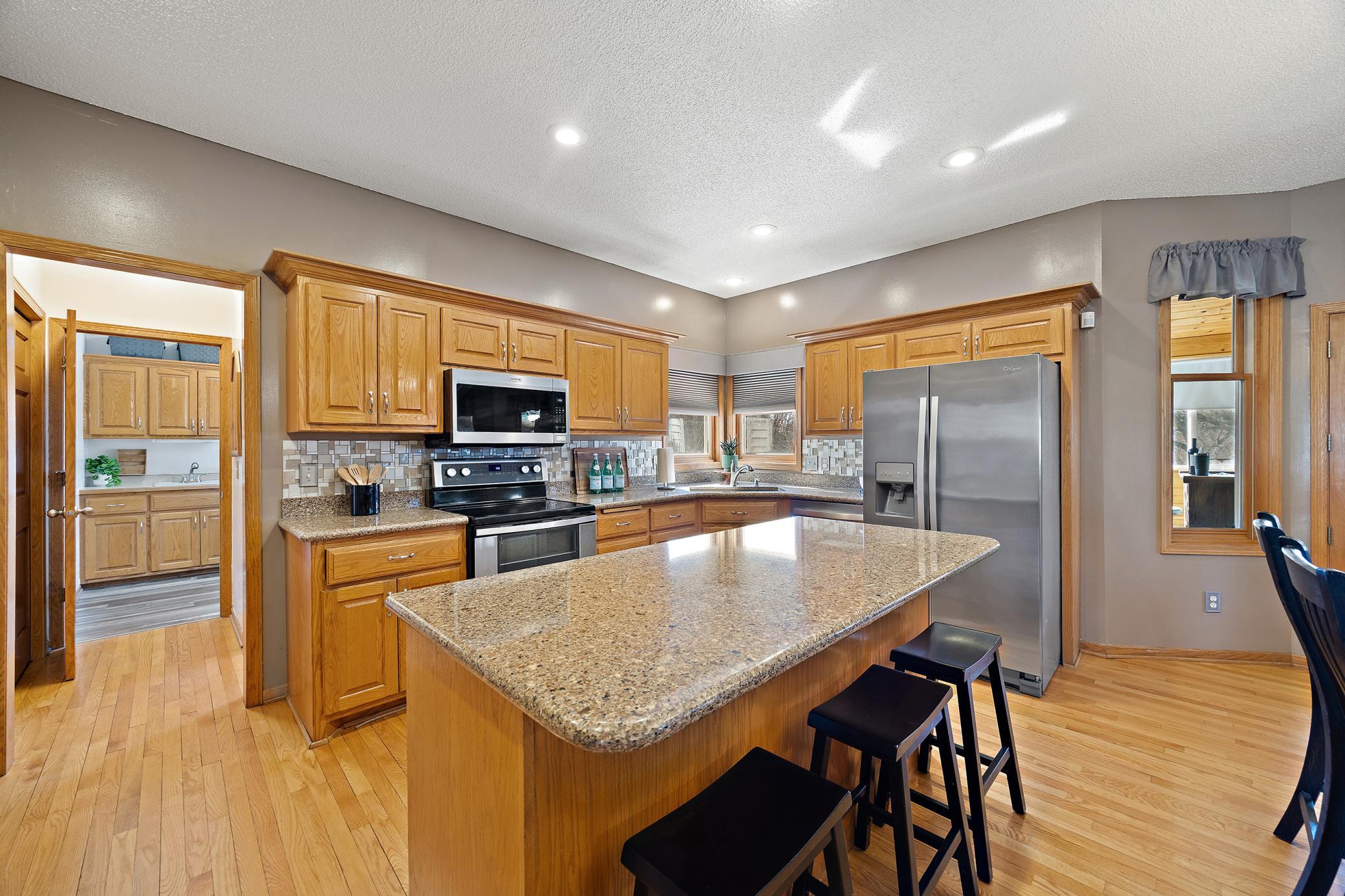 Large kitchen island
