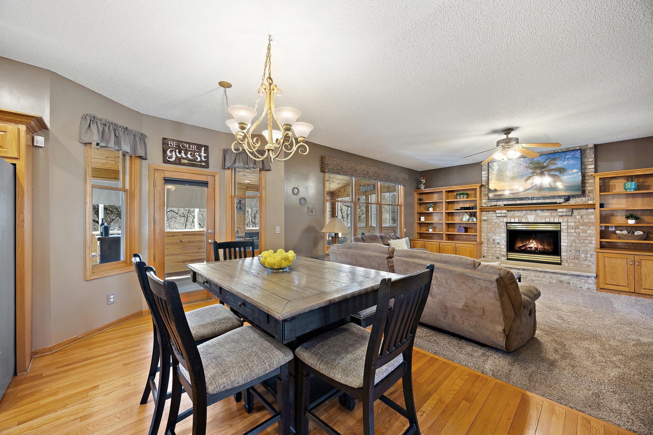 Eat in kitchen open views to the living room