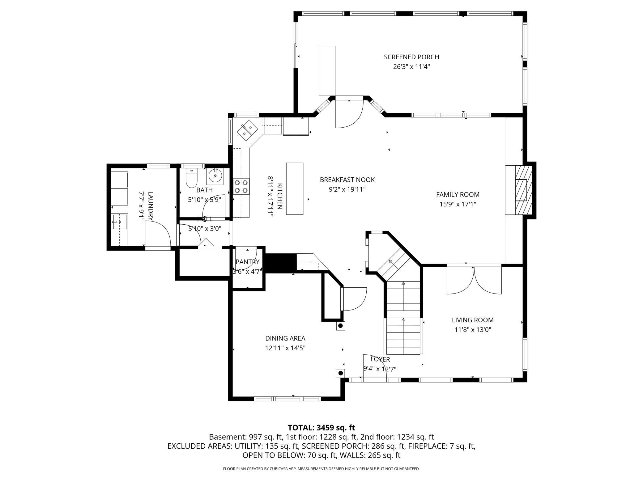Upstairs floor plan