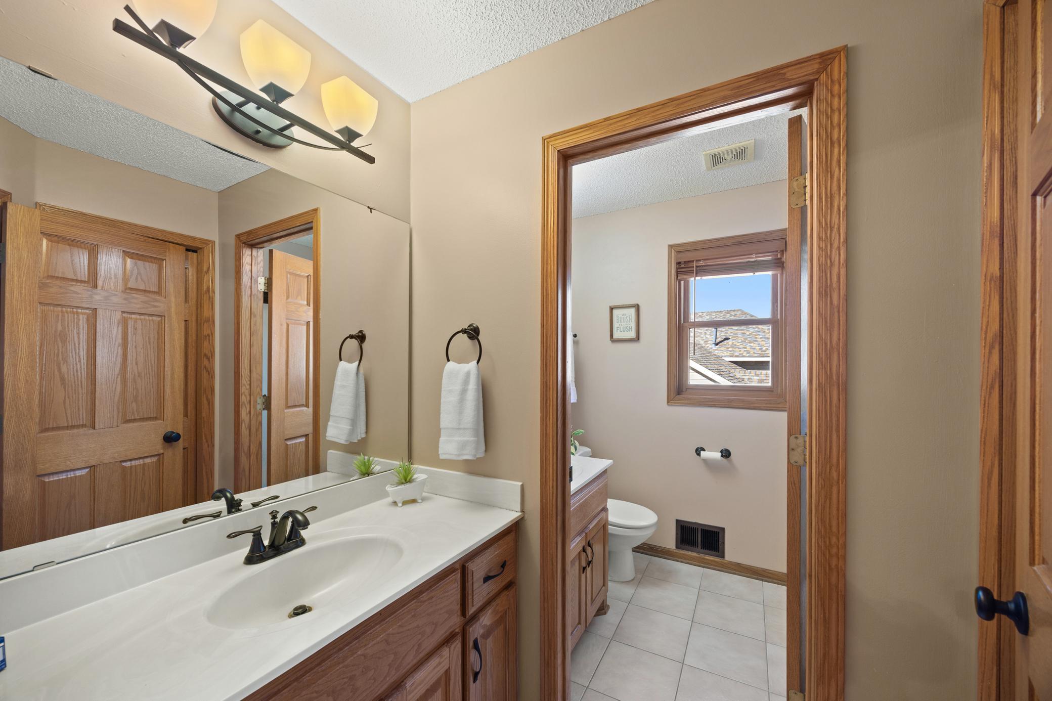 Upper level bathroom