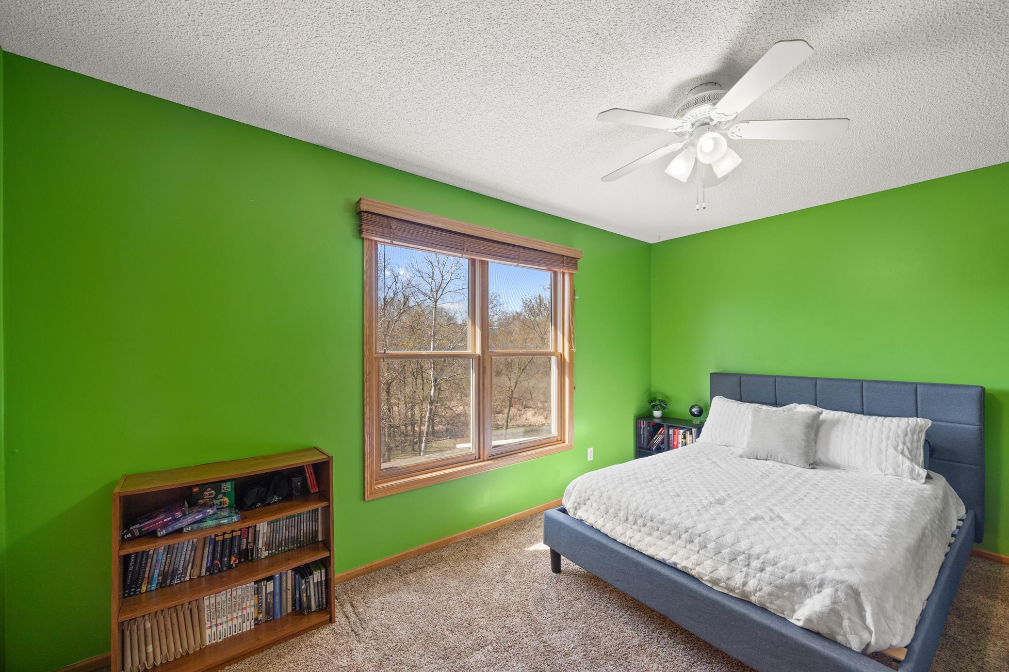 Upper level 3rd bedroom with bright and natural light