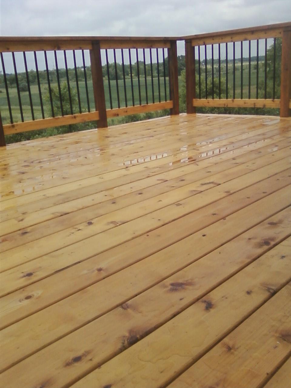 12x21 Cedar deck -
