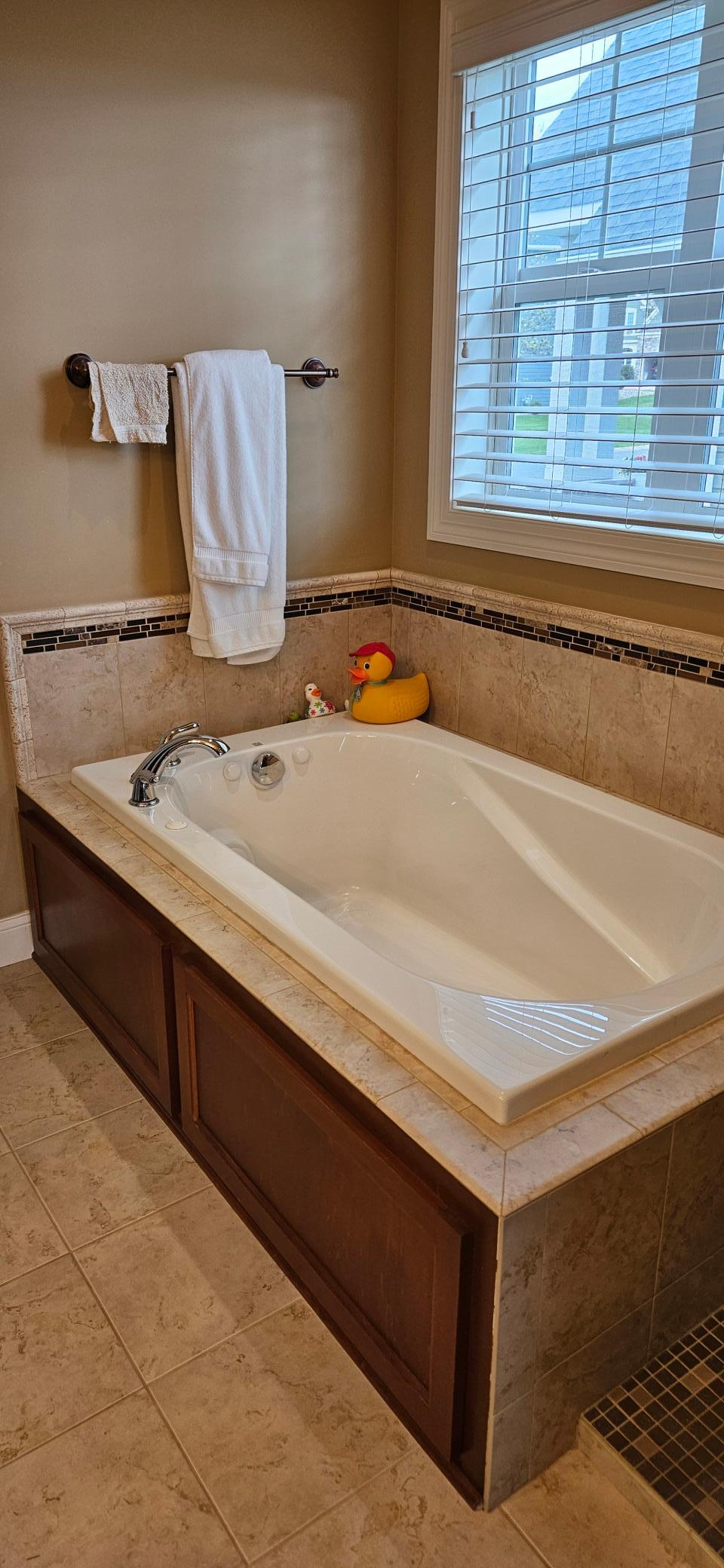 Jetted tub Owners suite