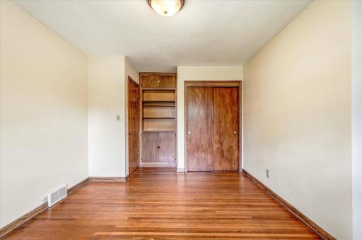 Another view of Bedroom 3, showing the built in storage