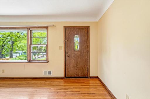 The living room greet you upon entering the home.
