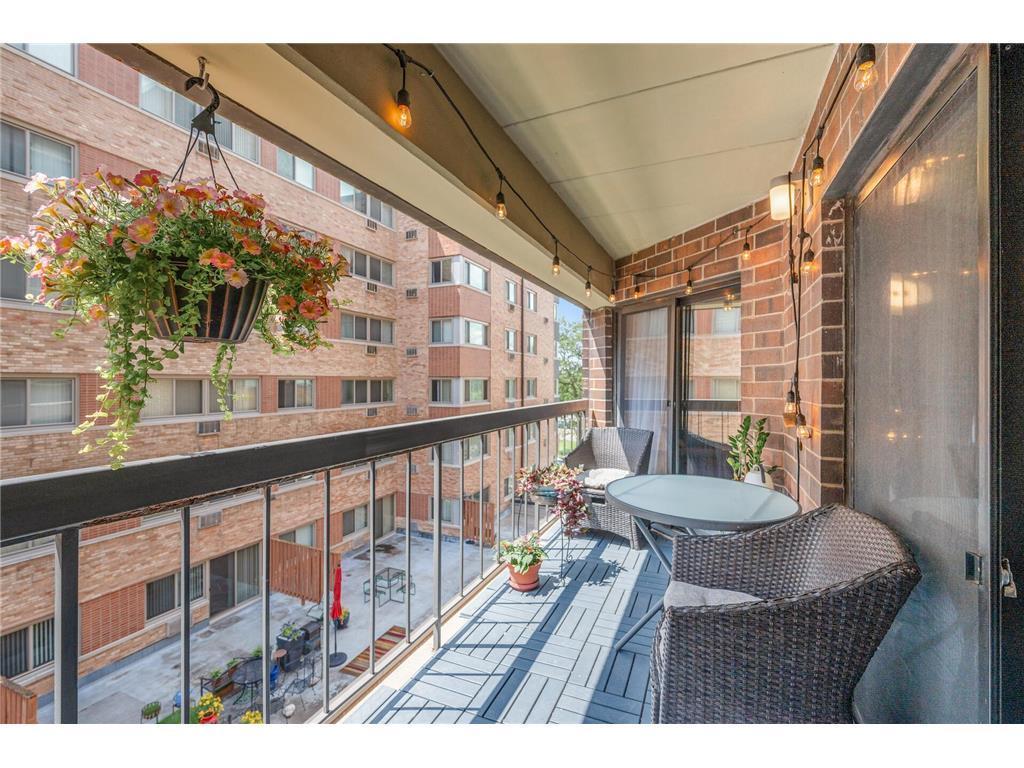 Private Covered Balcony