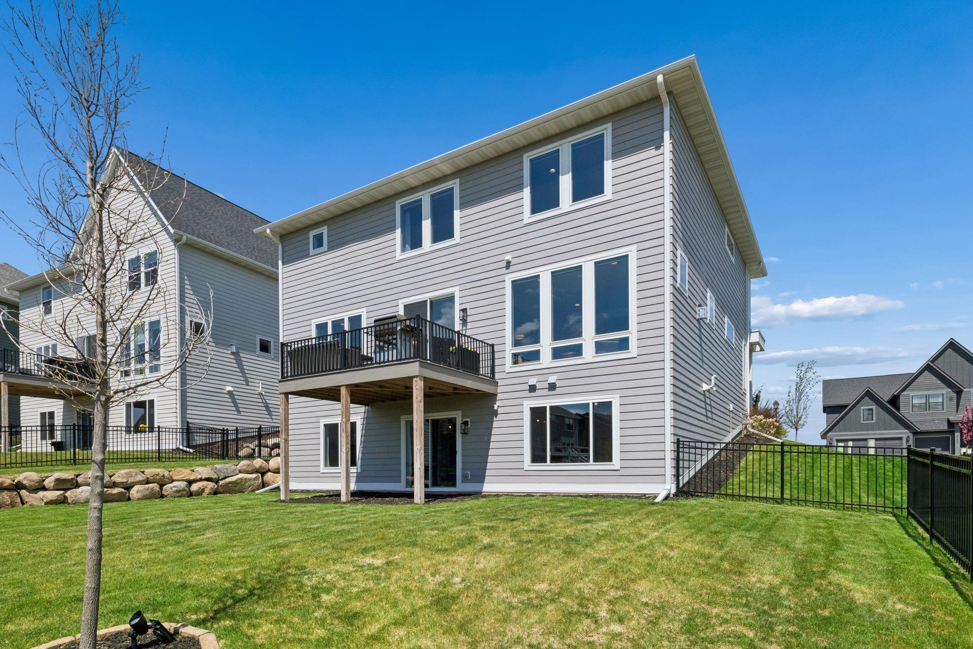 Two-story walkout design.