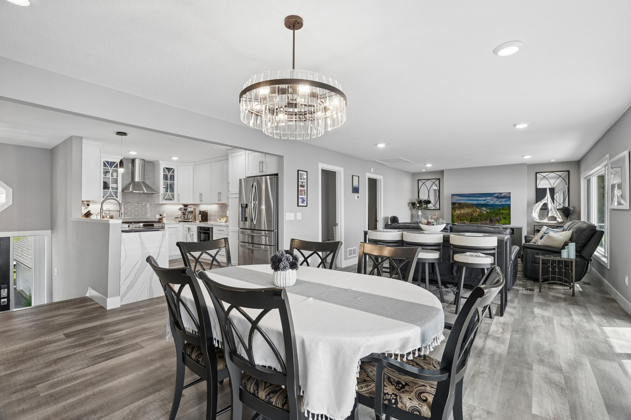 Spacious dining space