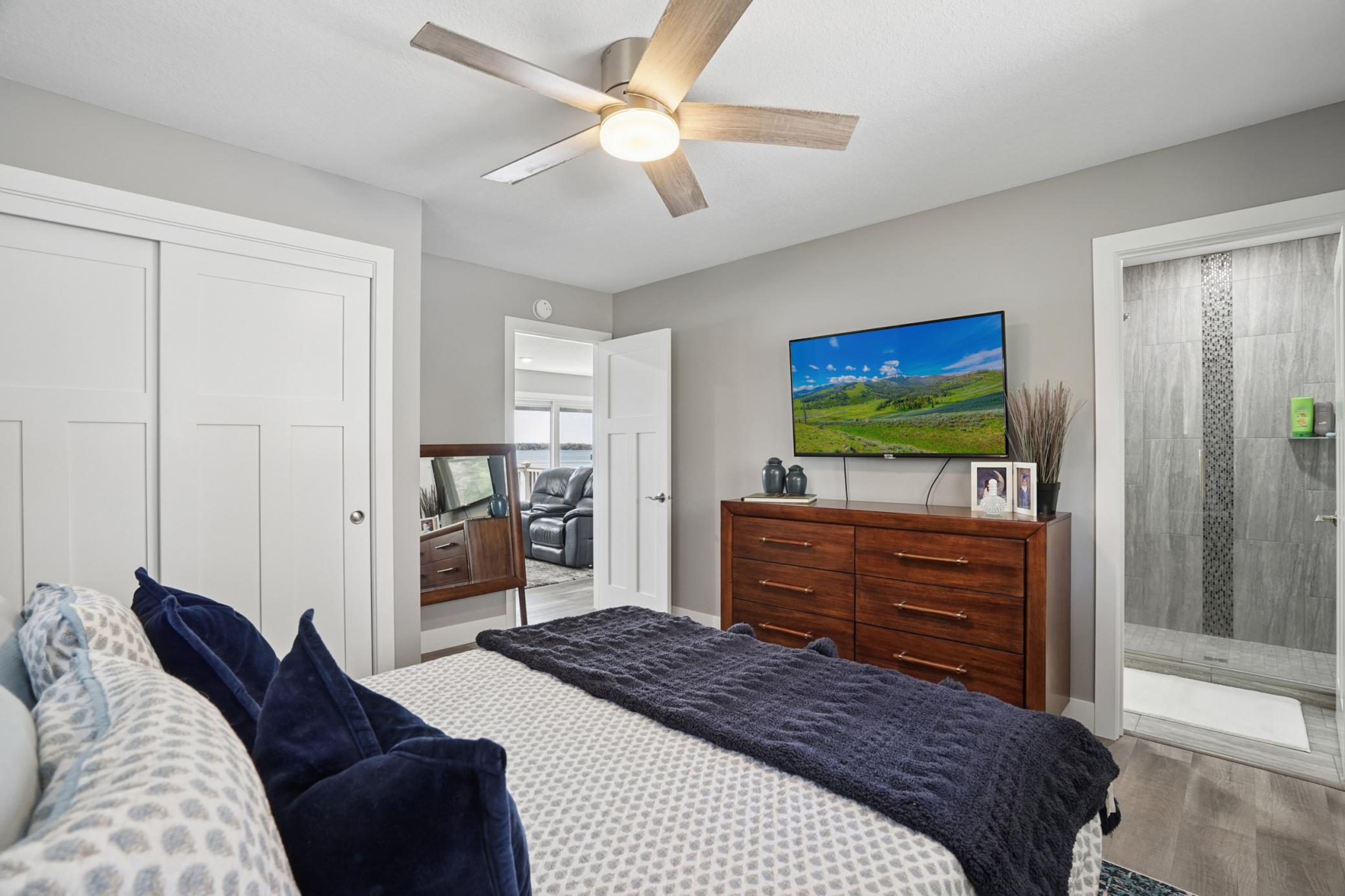 Upper level bedroom with private bath
