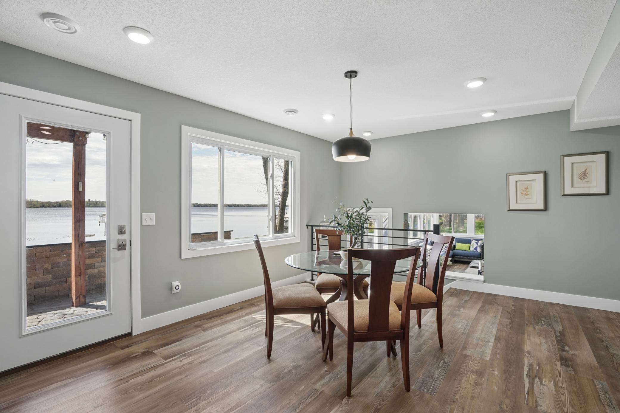 Family room walks out to paver patio