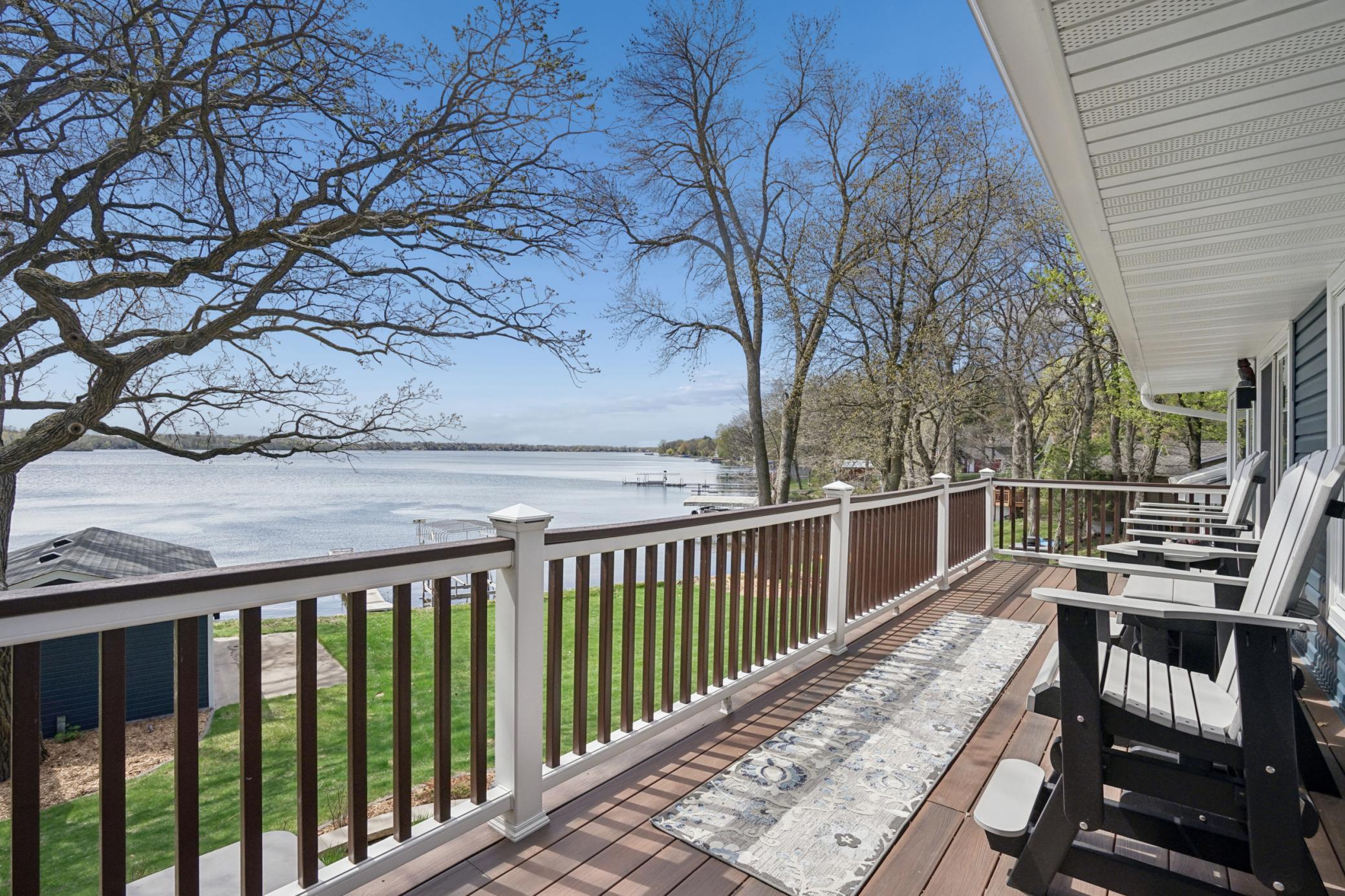 Maintenance free decking on the lakeside