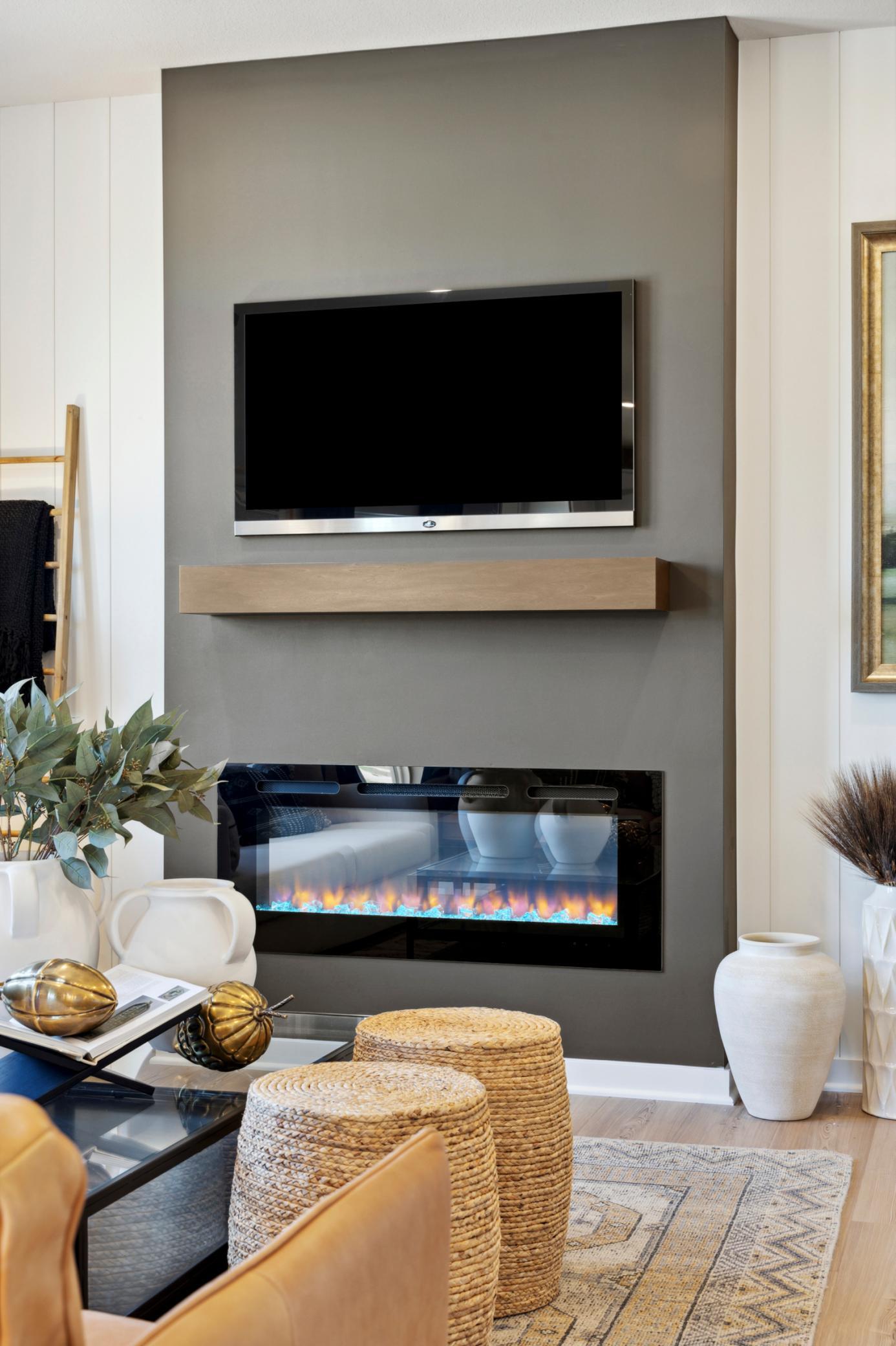 Gathering Room. Photo is of a similar Lowry model home.