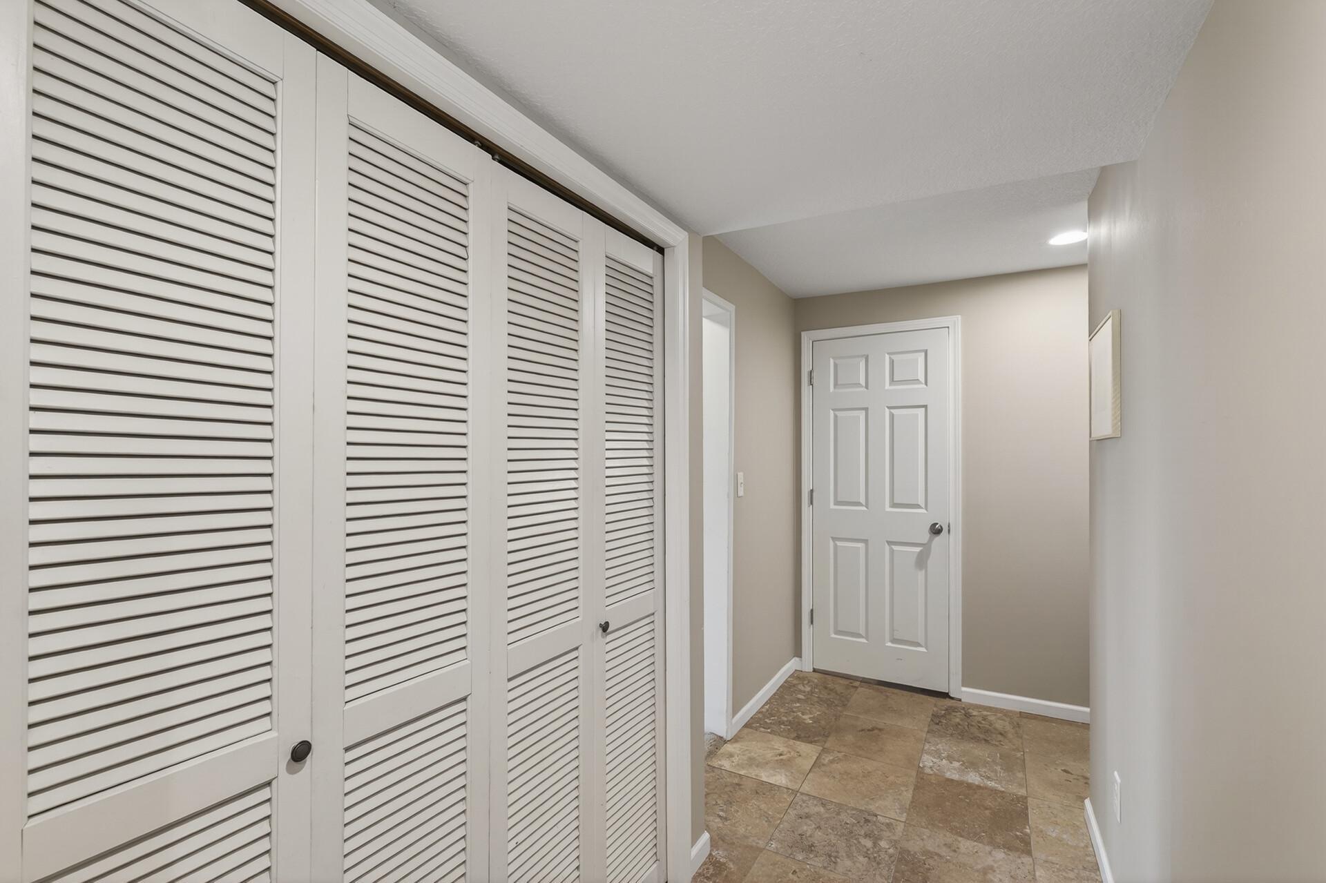 Lower level provides great storage closet!