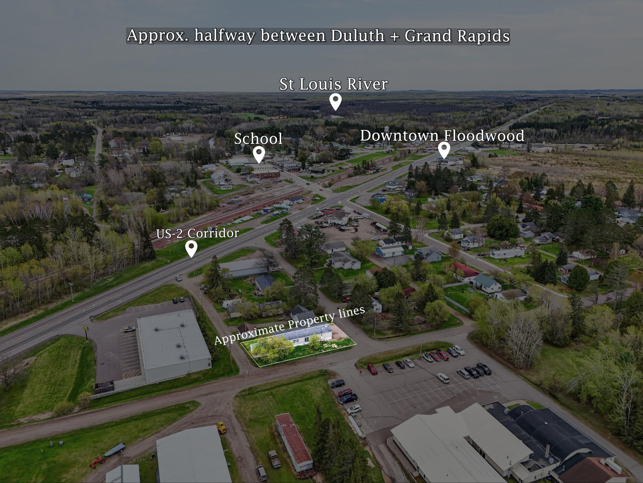 Property Lines-Easy access to Duluth and Grand Rapids