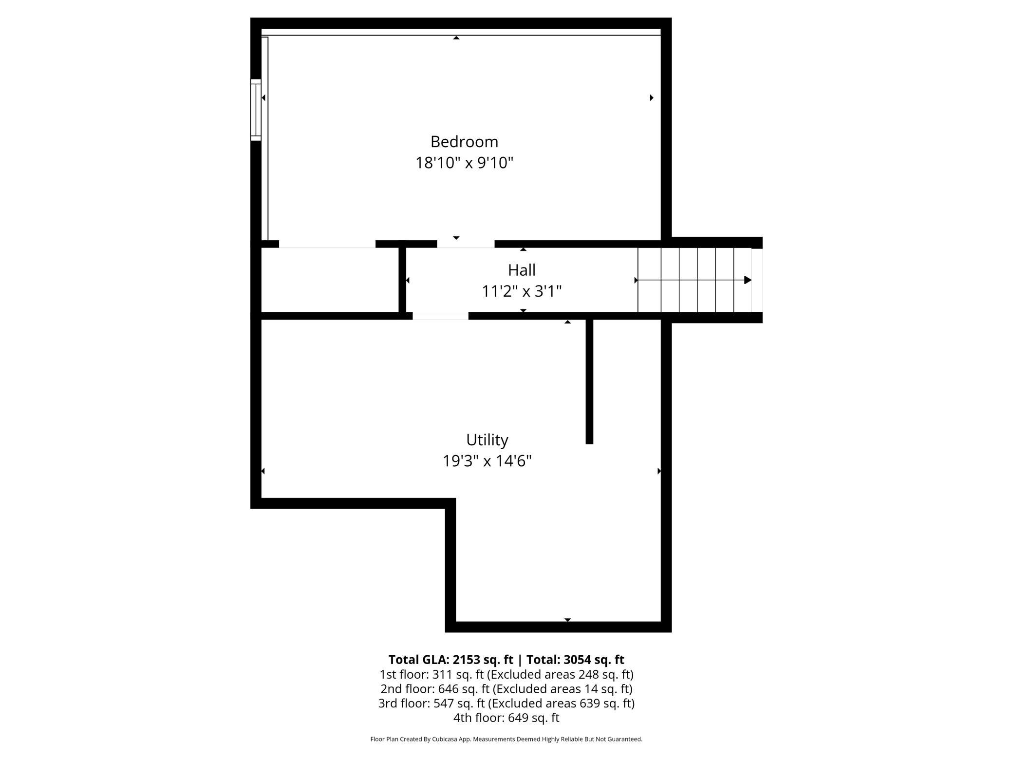 Basement Floor Plan with Measurements