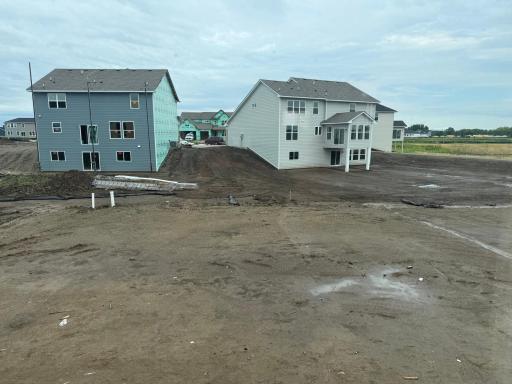 (Photo is of the views from the actual home in progress.)