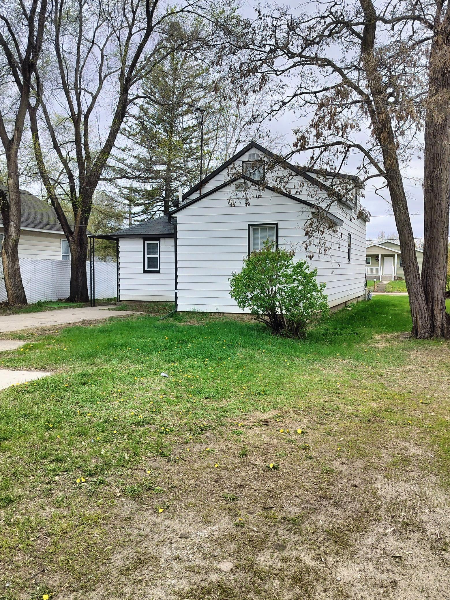 Back yard side of house.