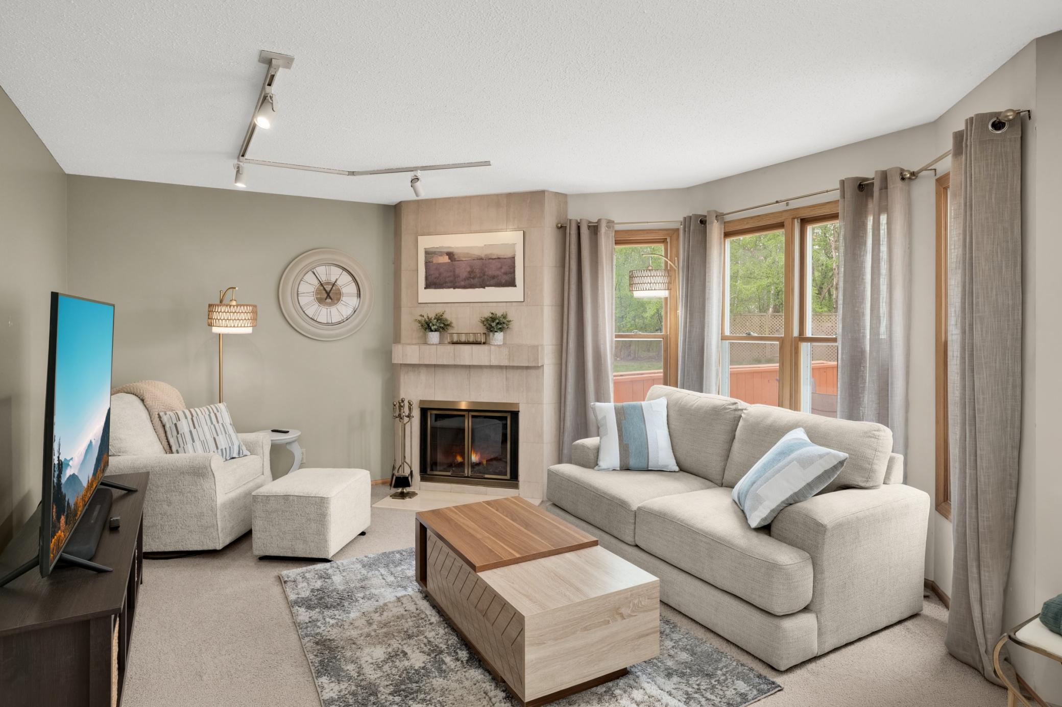 Another bay window offering views of the great back yard area