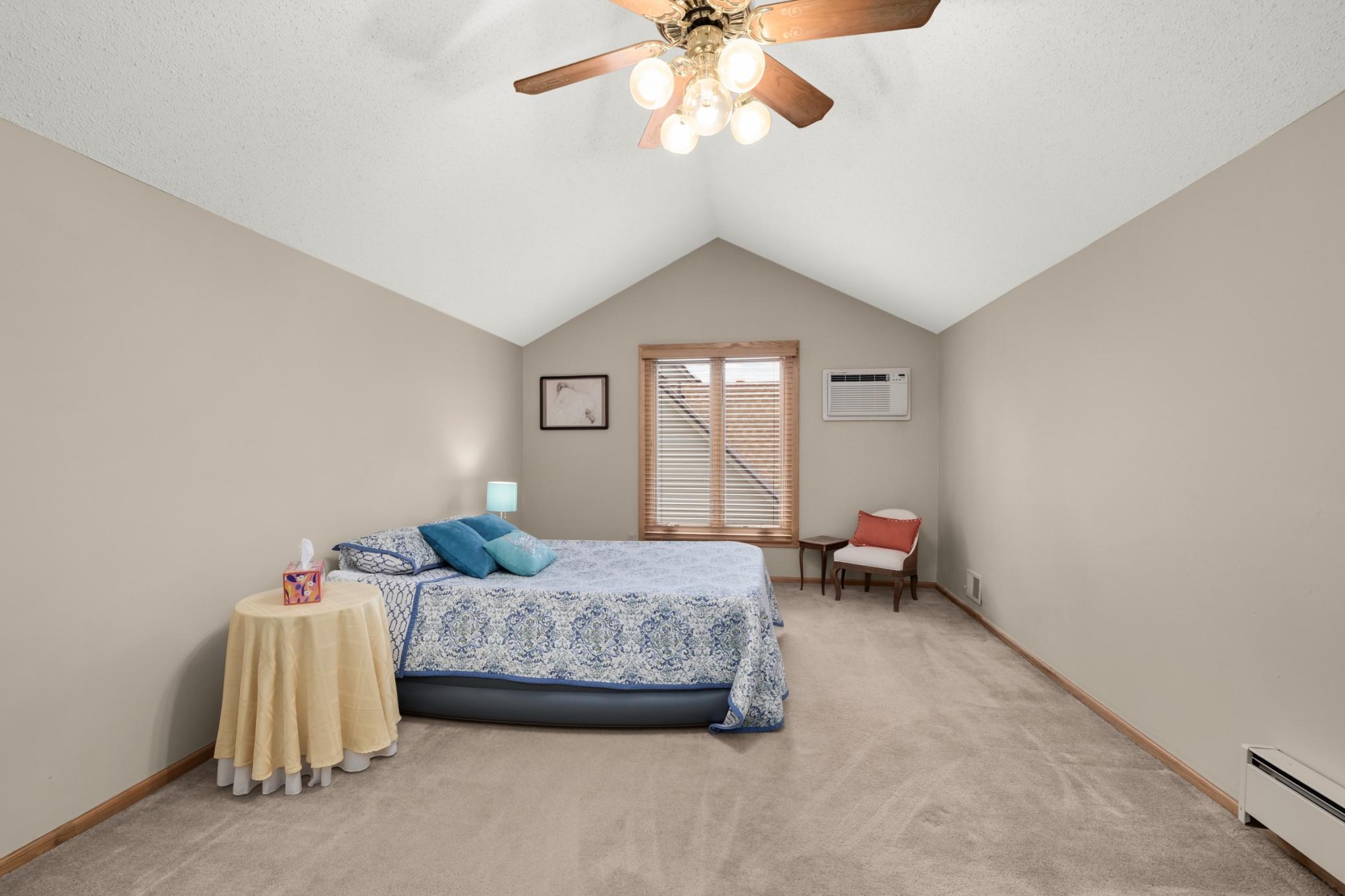 The upper level loft area can be used as a bedroom, office, den or whatever you like