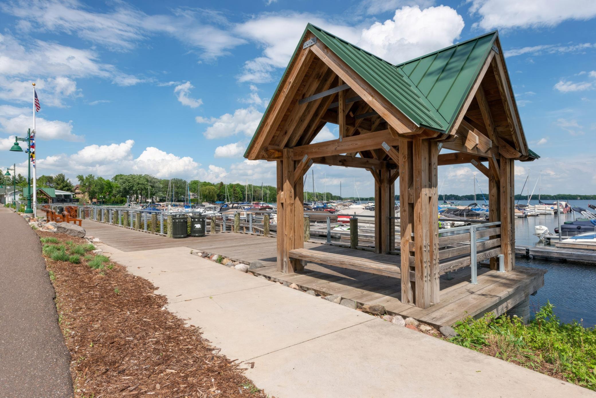 The marina on White Bear Lake