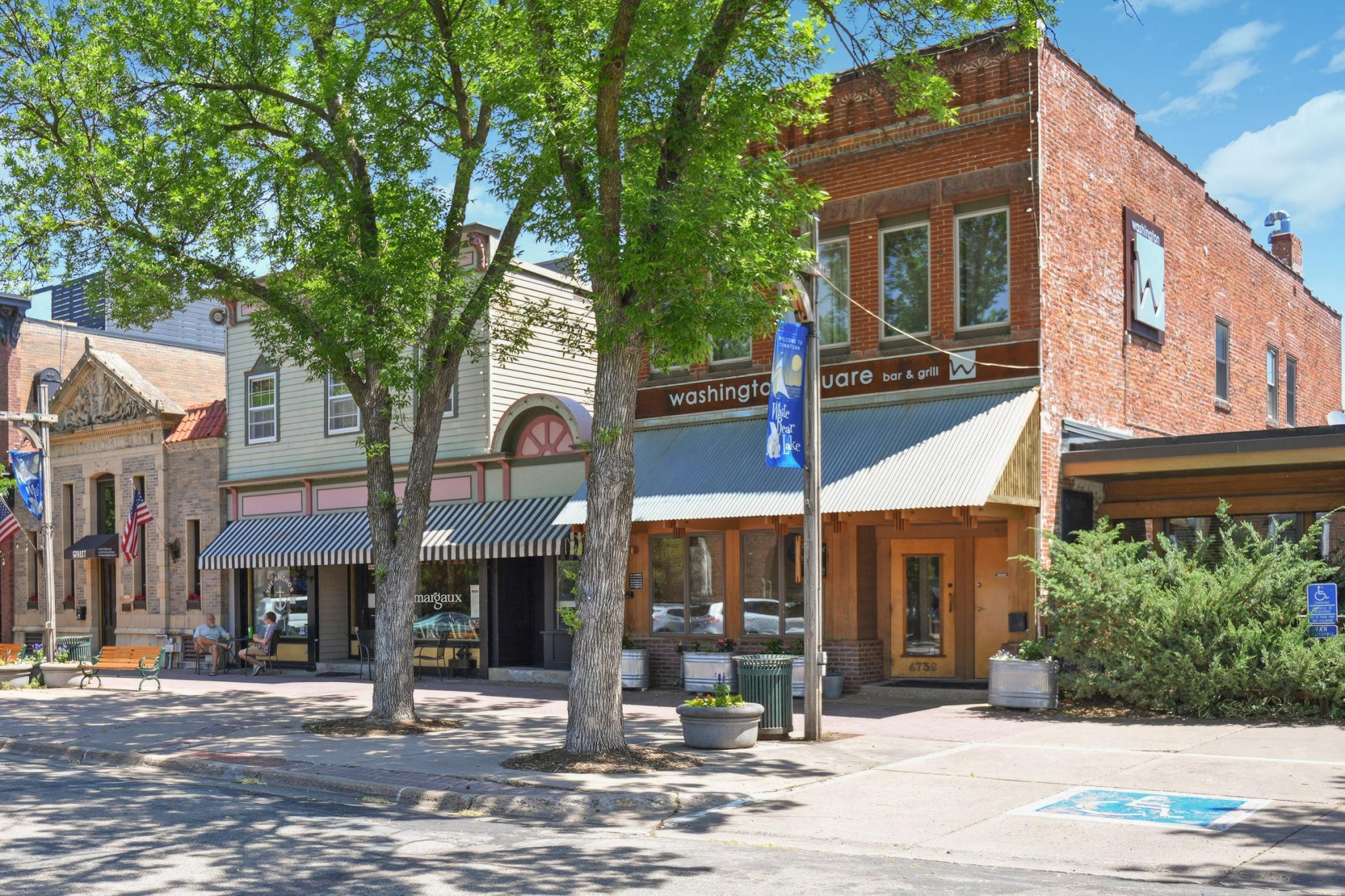 The charming storefronts