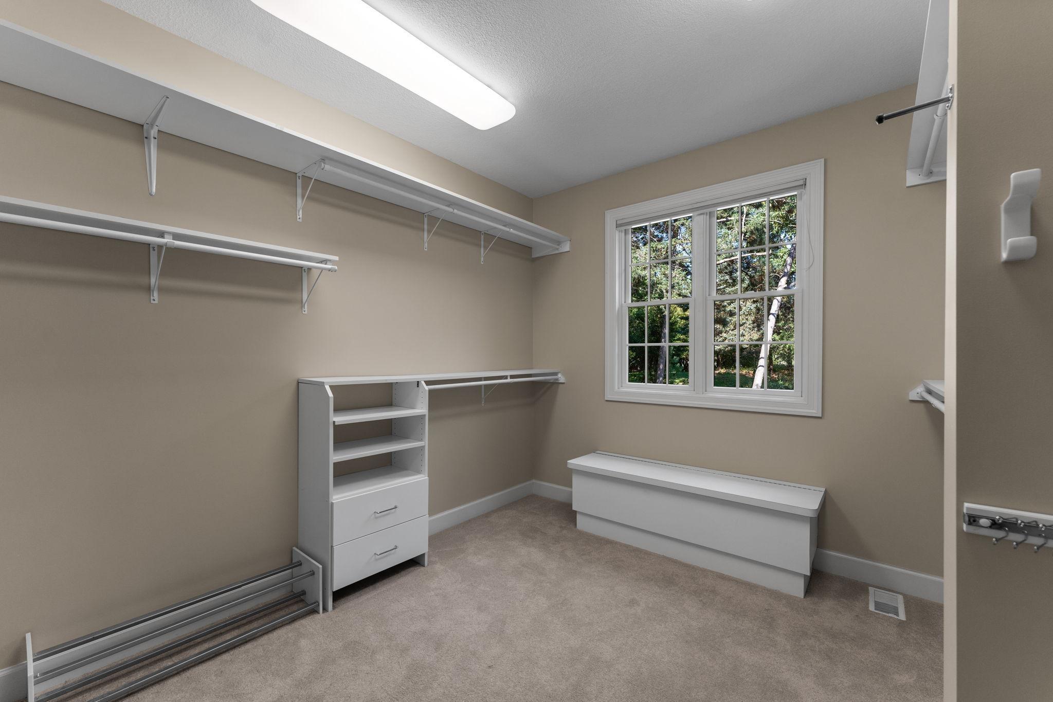 Main Floor Primary walk in Closet